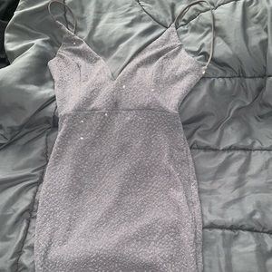 Dusty lavender party dress